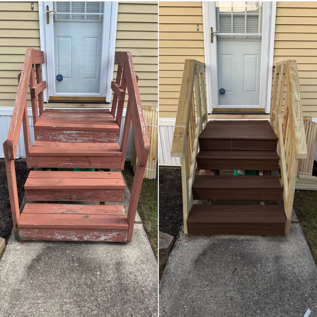 After — Exterior — Stairs in Trex in Vorhees, NJ — GSD Home Improvement South Jersey
