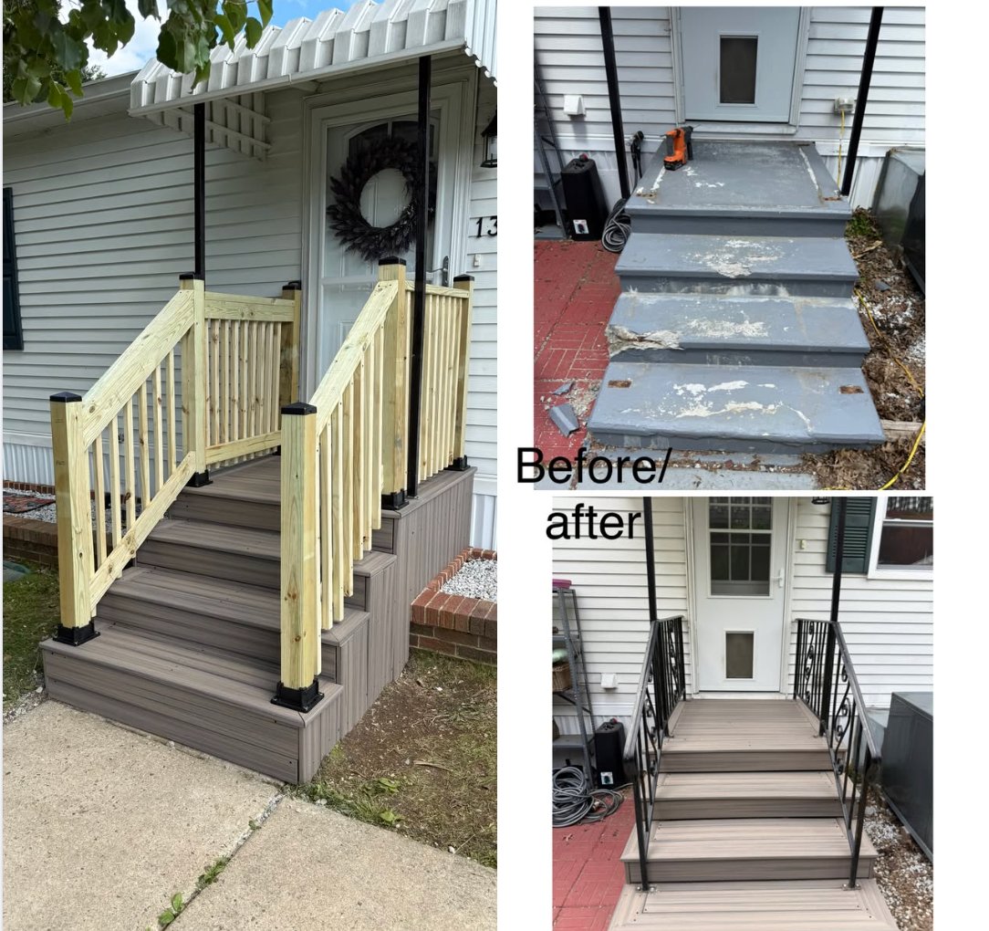 After — Exterior — Stair Makeover in Mt. Laurel, NJ — GSD Home Improvement South Jersey