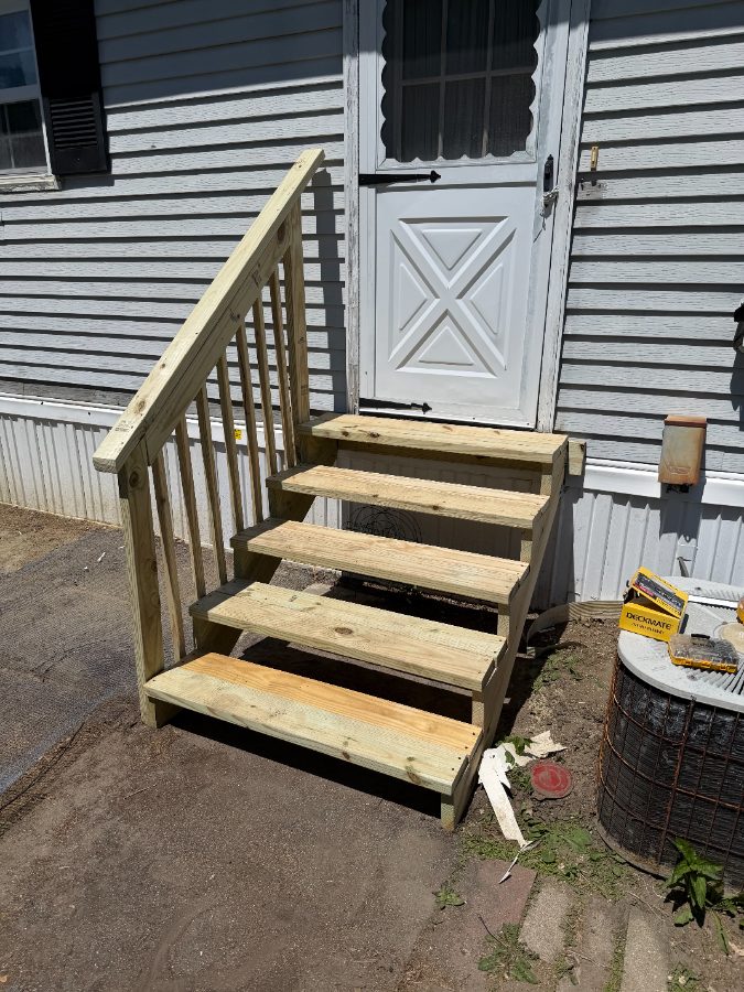 After — Exterior — New House Steps in Mt. Laurel, NJ — GSD Home Improvement South Jersey