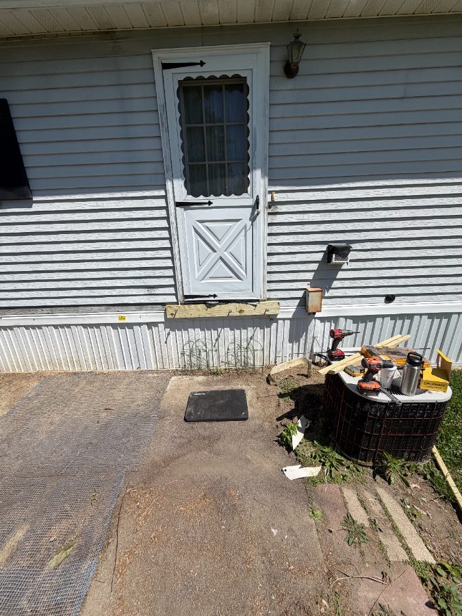 Before — Exterior — New House Steps in Mt. Laurel, NJ — GSD Home Improvement South Jersey