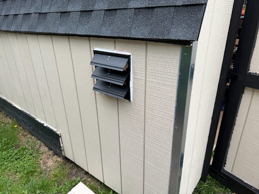 After — Exterior — Shed / Attic / Garage Ventilation Fan Installation (Shutter Exhaust Fan Upgrade) — GSD Home Improvement South Jersey