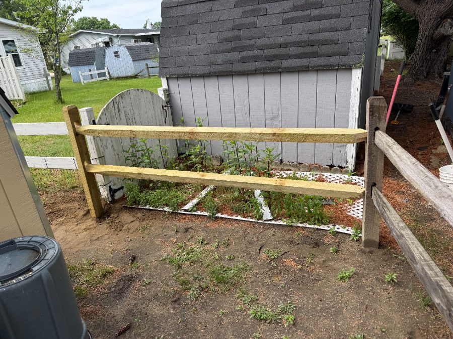 After — Exterior — Fence Post & Rail Repair – Before & After Restoration, Mt. Laurel, NJ — GSD Home Improvement South Jersey