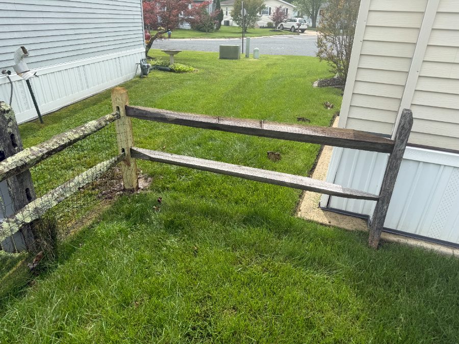 After — Exterior — Fence Post & Rail Repair – Before & After Restoration, Mt. Laurel, NJ — GSD Home Improvement South Jersey