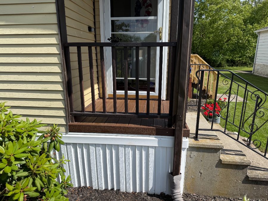 After — Exterior — Front Porch Trex® Decking Upgrade – Before & After Transformation — GSD Home Improvement South Jersey