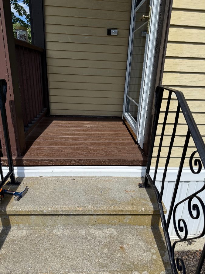 After — Exterior — Front Porch Trex® Decking Upgrade – Before & After Transformation — GSD Home Improvement South Jersey