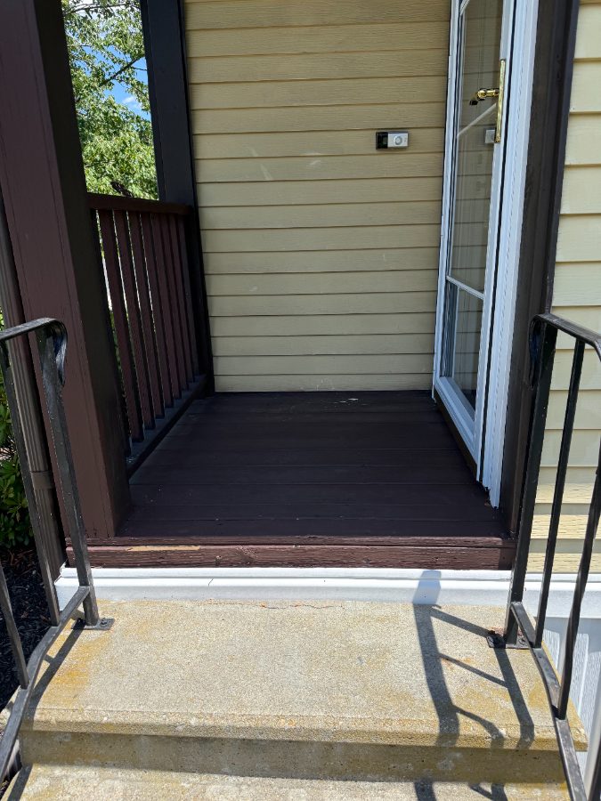 Before — Exterior — Front Porch Trex® Decking Upgrade – Before & After Transformation — GSD Home Improvement South Jersey
