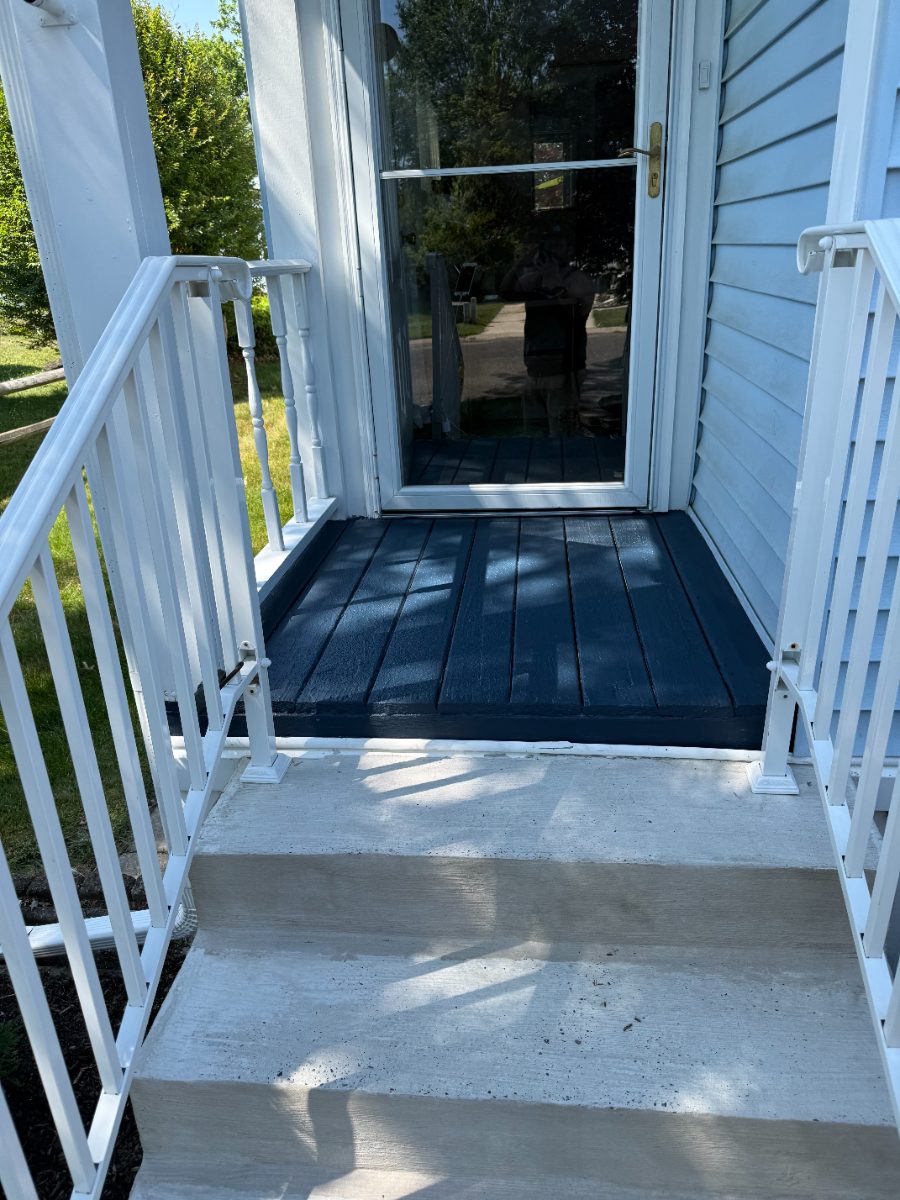 After — Deck / Patio — Front Porch Redo in DeckOver — GSD Home Improvement South Jersey