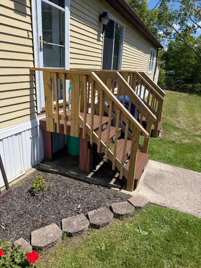 Before — Deck / Patio — DeckOver - Side Stairs — GSD Home Improvement South Jersey