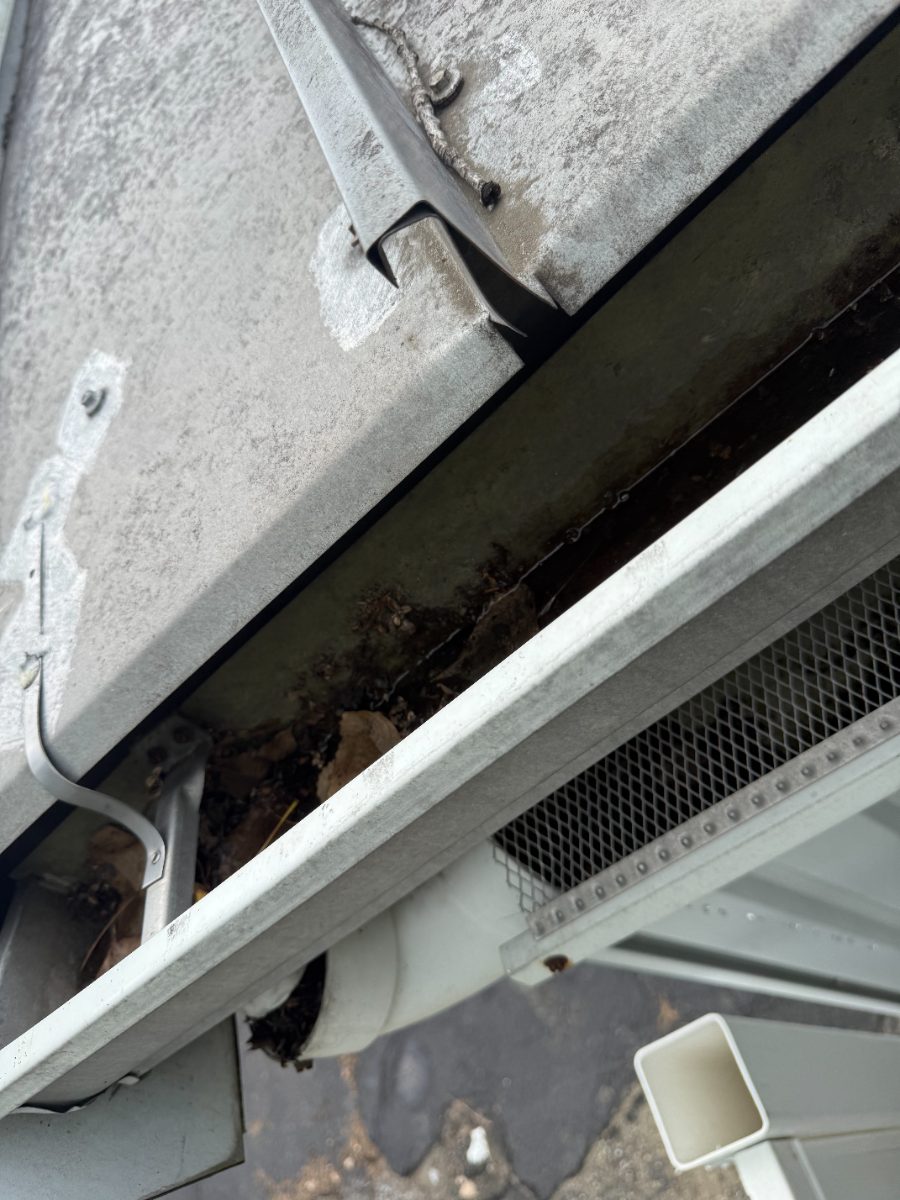 Before — Exterior — Clogged Gutter System — GSD Home Improvement South Jersey