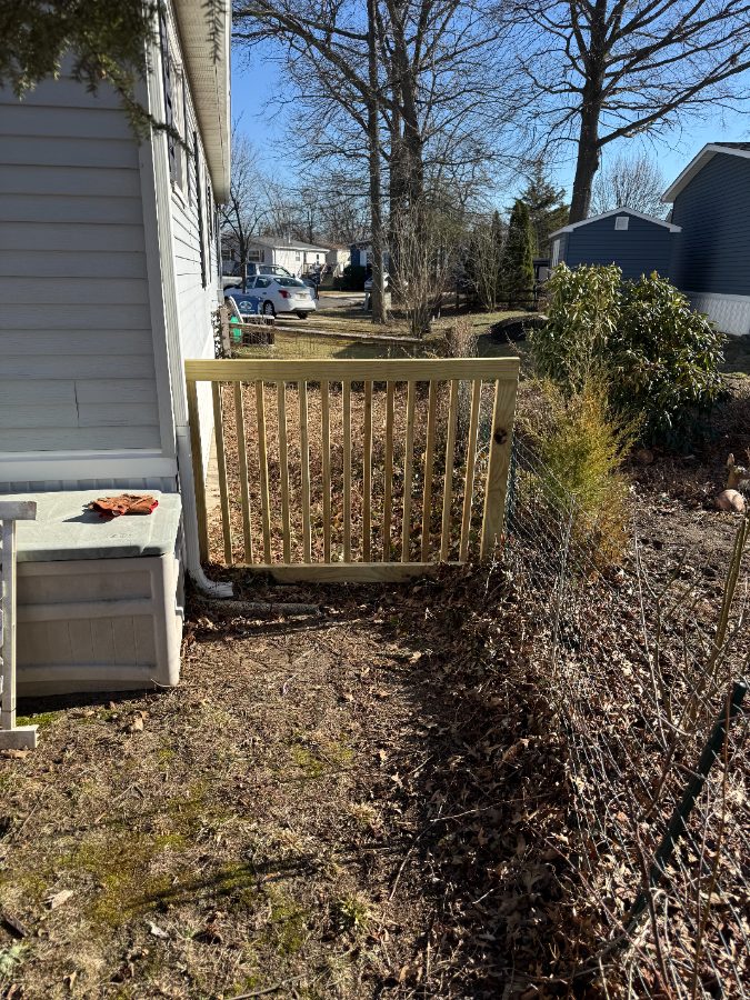 After — Carpentry — Custom Dog Yard Barrier Installation — GSD Home Improvement South Jersey