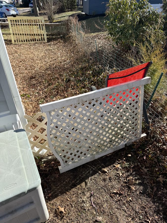 Before — Carpentry — Custom Dog Yard Barrier Installation — GSD Home Improvement South Jersey