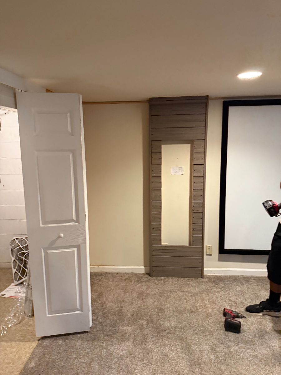 After — Carpentry — Custom Basement Wall Framing for Tonal Installation — GSD Home Improvement South Jersey