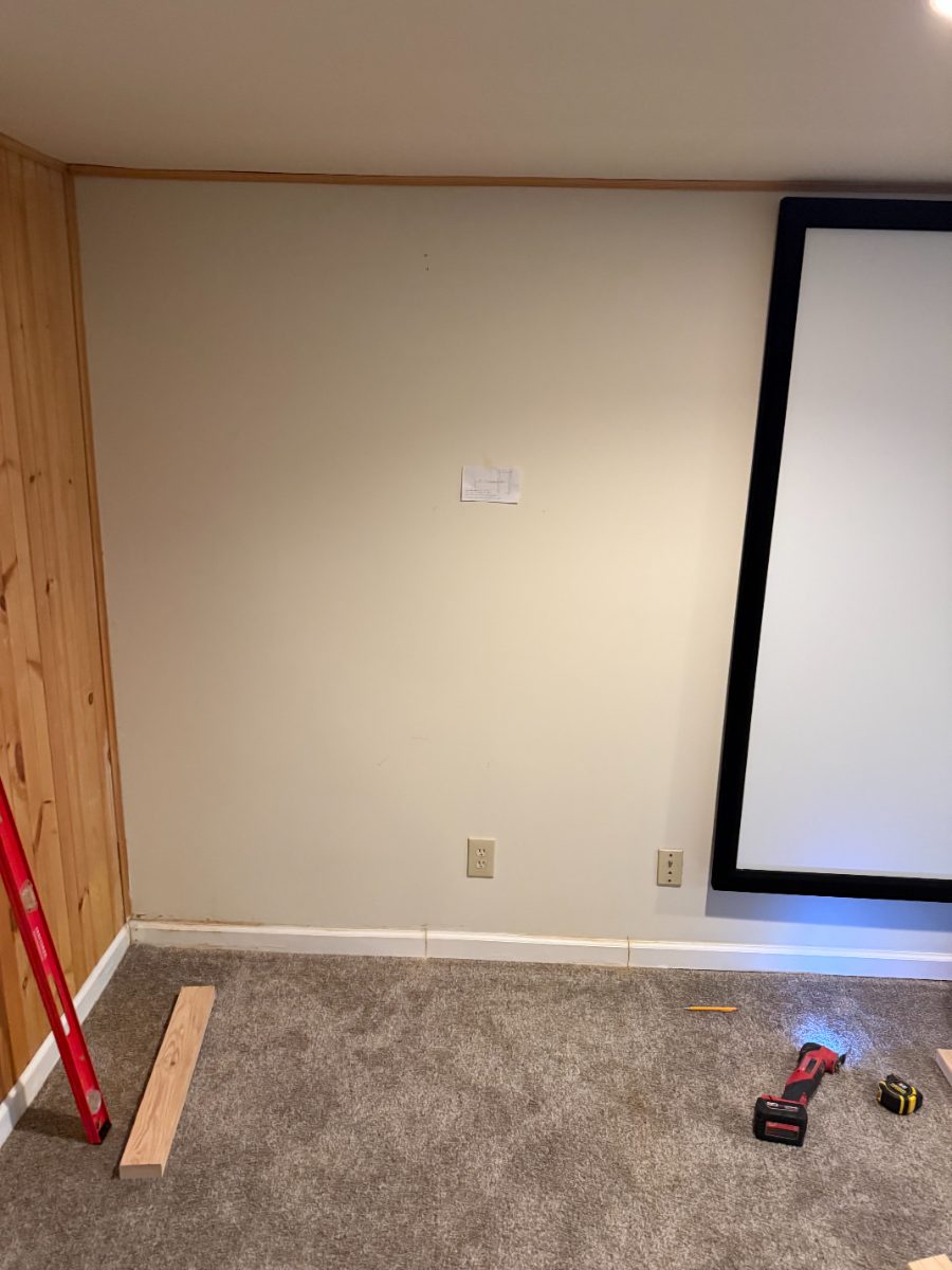 Before — Carpentry — Custom Basement Wall Framing for Tonal Installation — GSD Home Improvement South Jersey