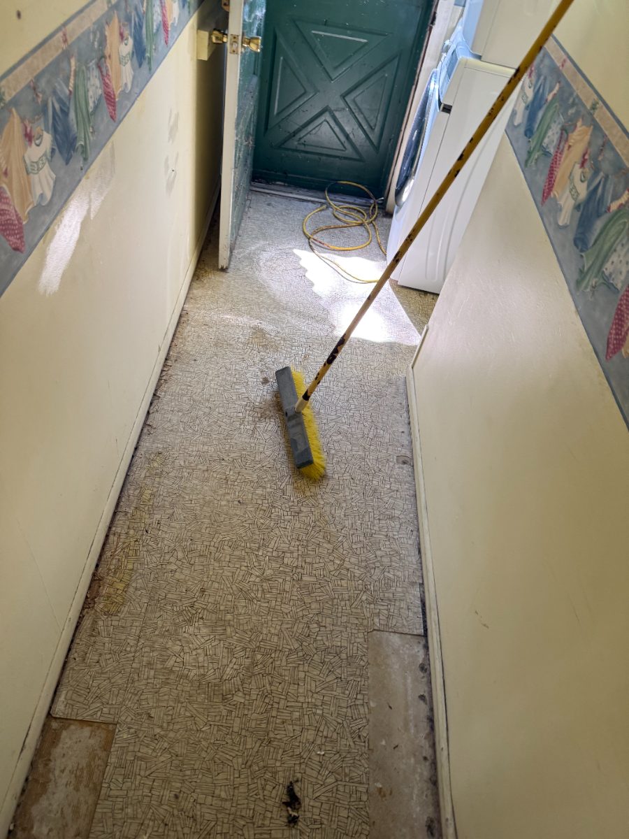 Before — Flooring — Laundry Room Flooring — GSD Home Improvement South Jersey